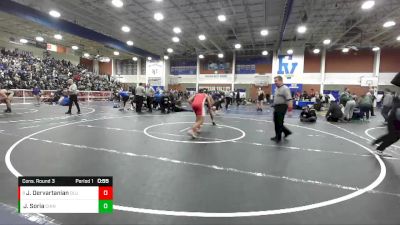 170 lbs Cons. Round 3 - Joseph Dervartanian, Orange Lutheran vs Julius Soria, Chino