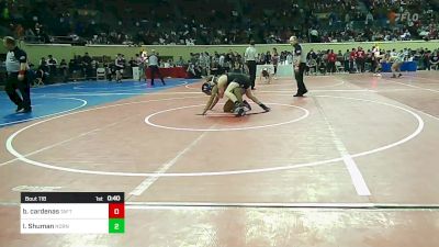 133 lbs Consi Of 32 #1 - Benjamin Cardenas, Taft Middle School vs Isaac Shuman, Norman North