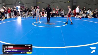 92 lbs Semifinal - Mick Dobbs, AK vs Elijah Governor, WA