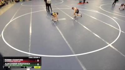 86 lbs Cons. Round 5 - Aleksander Kokotovich, Prior Lake Wrestling Club vs Robbie Crawford, No Nonsense Wrestling