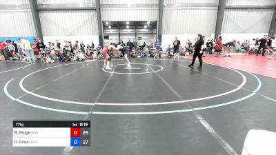 77 kg Rr Rnd 4 - Brendan Ridge, Blue Wave 2 vs Davis Cruz, Lehigh Boys