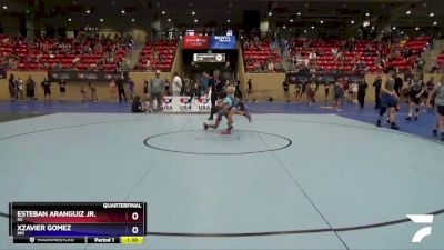 92 lbs Quarterfinal - Esteban Aranguiz Jr., KS vs Xzavier Gomez, NM