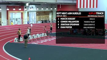 Men’s Heptathlon 60m Hurdles, Heat 2