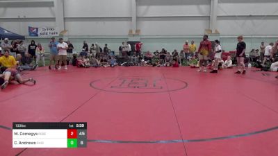 133 lbs Round 2 - Mason Comegys, Rebellion vs Collin Andrews, Ohio Gold 24K