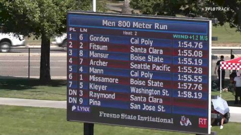 Men's 800m, Heat 3