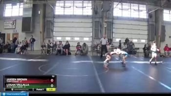 52 lbs Round 3 (8 Team) - Jaxsen Brown, Terps Xtreme vs Logan Vallalla, PA Alliance White