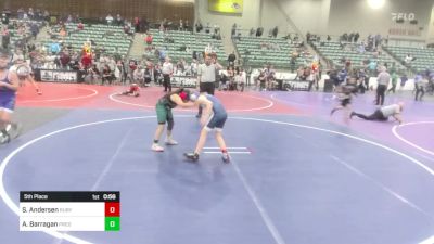 5th Place - Sierra Andersen, Ruby Mountain WC vs Amayah Barragan, Predators WC