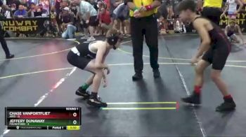 72 lbs Round 1 (6 Team) - Chase VanPortfliet, Ares vs JEFFERY DUNAWAY, Poundtown