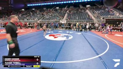 71 lbs Champ. Round 2 - Asher Hanger, Riverton USA Wrestling vs Tucker Twibell, Touch Of Gold Wrestling Club