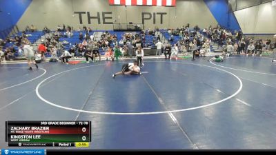 72-78 lbs Round 2 - Kingston Lee, West Jordan vs Zachary Brazier, Mt. Ridge Youth Wrestling