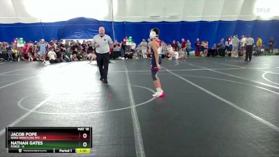 96 lbs Round 1 (8 Team) - Jacob Pope, Noke Wrestling RTC vs Nathan Gates, FORGE