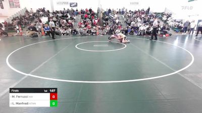 152 lbs Final - Matthew Ferrucci, Xavier vs Luca Manfredi, Newtown