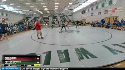 220 lbs Round 1 (8 Team) - Alex Wells, Renegade vs Peyton Dimmitt, North Platte