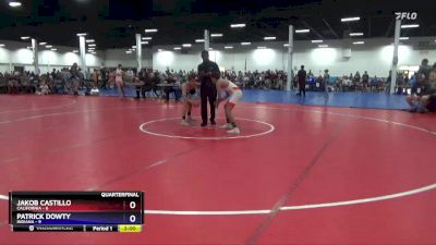 106 lbs Quarters & 1st Wb (16 Team) - Jakob Castillo, California vs Patrick Dowty, Indiana