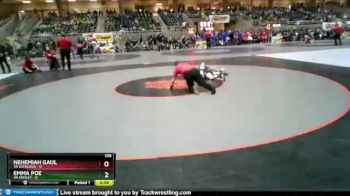 106 lbs Finals (8 Team) - Emma Poe, 4A Henley vs Nehemiah Gaul, 4A Estacada