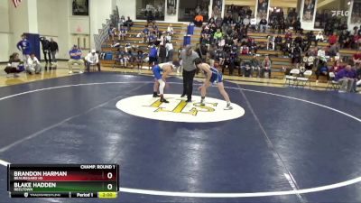 115 lbs Champ. Round 1 - Blake Hadden, Reeltown vs Brandon Harman, Beauregard HS