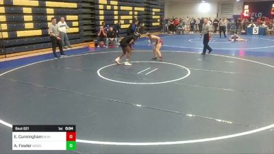 130 lbs Consy-4 - Emmaleah Cunningham, Beaver vs Asia Fowler, Woodland Hills