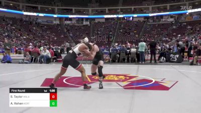 160 lbs First Round - Shawn Taylor, West Allegheny vs Adam Rohan, North Allegheny