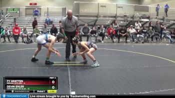 91 lbs Finals (2 Team) - Devin Ehler, Contenders WA Blue vs Ty Whitten, Indiana Outlaws