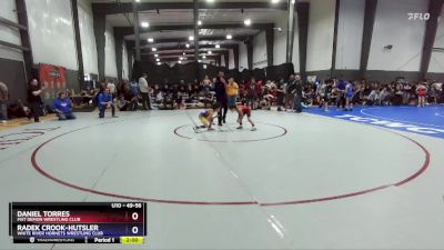 49-56 lbs Semifinal - Daniel Torres, Mat Demon Wrestling Club vs Radek Crook-Hutsler, White River Hornets Wrestling Club