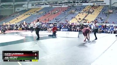 125 lbs Round 1 (16 Team) - Austin Laudenbach, Augsburg vs Jase Van Pelt, Cornell College