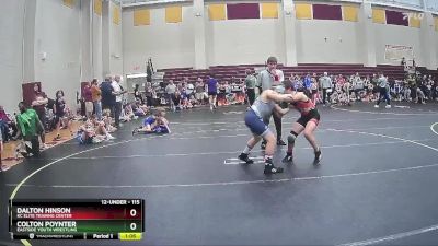 115 lbs Semifinal - Dalton Hinson, KC Elite Trainng Center vs Colton Poynter, Eastside Youth Wrestling