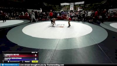 106 lbs Round 3 (16 Team) - Lorenzo Reyes, LAWA vs Mason Deguzman, BAWA