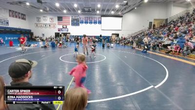 40 lbs Round 1 - Carter Spiker, Touch Of Gold Wrestling Club vs Ezra Maddocks, Touch Of Gold Wrestling Club