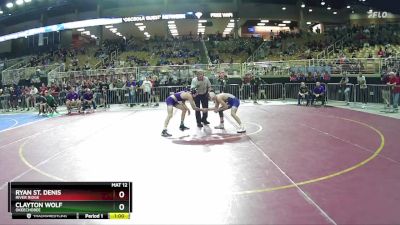 2A 120 lbs Cons. Round 1 - Ryan St. Denis, River Ridge vs Clayton Wolf, Okeechobee