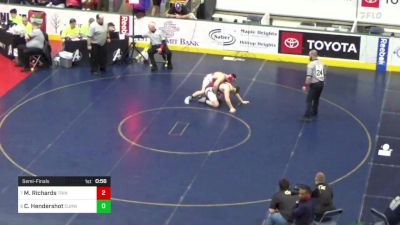 212 lbs Semifinal - Matthew Richards, Trinity vs Caleb Hendershot, Curwensville