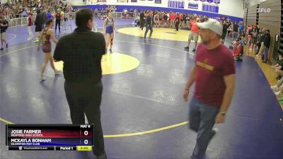 125 lbs Round 2 - Josie Farmer, Redmond High School vs Mckayla Bonham, Silverton Mat Club