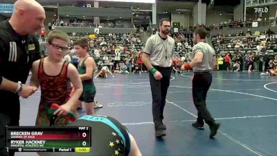 103 lbs Quarterfinal - Brecken Grav, Legends Of Gold vs Ryker Hackney, Immortal Athletics WC