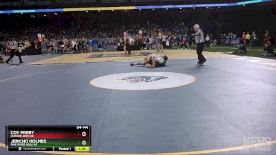 D4-144 lbs Quarterfinal - Coy Perry, Hudson Area HS vs Jericho Holmes, Pine River Area HS