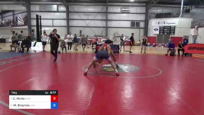 74 kg Round Of 64 - Christian Minto, Panther Wrestling Club RTC vs Max Brignola, Lehigh Valley Wrestling Club