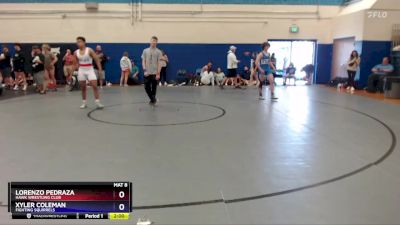 150 lbs Cons. Round 1 - Lorenzo Pedraza, Hawk Wrestling Club vs Xyler Coleman, Fighting Squirrels