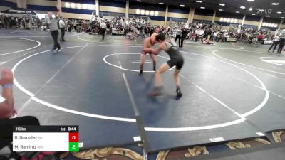 116 lbs Consi Of 32 #2 - Diego Gonzalez, Infinity Wrestling vs Manny Ramirez, Awc