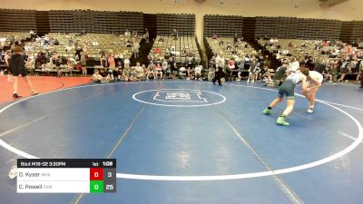 97 lbs Rr Rnd 2 - Dominic Kyser, Maine Hammas vs Christopher Powell, Pride Wrestling