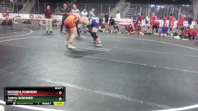 W 200 lbs Round 1 (3 Team) - Taryn Boehmer, Iowa vs Natasha Kuberski, Colorado