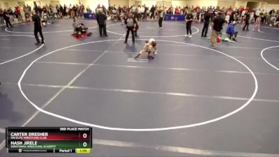 56 lbs 3rd Place Match - Carter Dresher, MN Elite Wrestling Club vs Nash Jirele, Owatonna Wrestling Academy