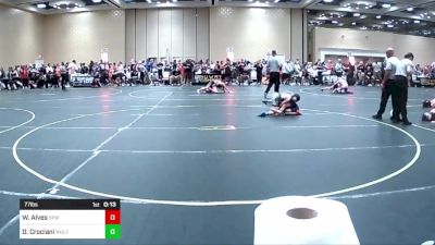 77 lbs Consi Of 8 #1 - Wesley Alves, Spring Hills WC vs Dominic Crociani, Wolf Den