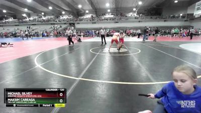 120 lbs Semifinal - Maksim Careaga, Tri-Cap Wrestling Club-AA vs Michael Silvey, Greater Heights Wrestling-AAA