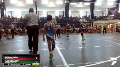 60 lbs Round 1 (8 Team) - Kason Cargo, Mat Rats vs Tucker Bailey, Alabama Elite