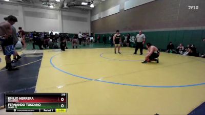 215 lbs Champ. Round 2 - Fernando Toscano, Santa Fe vs Emilio Herrera, Glendora