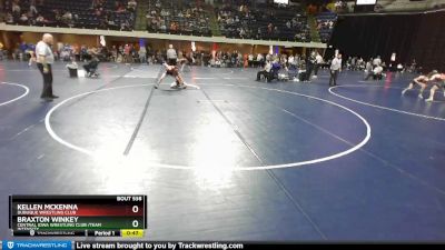 95 lbs Cons. Round 4 - Braxton Winkey, Central Iowa Wrestling Club /Team Intensity vs Kellen McKenna, Dubuque Wrestling Club