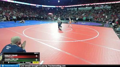 Girls 132 lbs Champ. Round 1 - Madelynn Lee, Wausau West Girls vs Hailey Firari, Horicon Girls