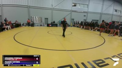 180 lbs Round 2 (4 Team) - Kiley McClain, California Red vs Bella Huston, Michigan