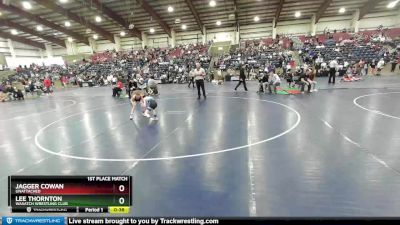 51 lbs 1st Place Match - Jagger Cowan, Unattached vs Lee Thornton, Wasatch Wrestling Club