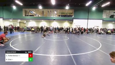 70 lbs Consi Of 16 #1 - Caleb Tsikerdanos, MD vs Boaz Diaz, IA