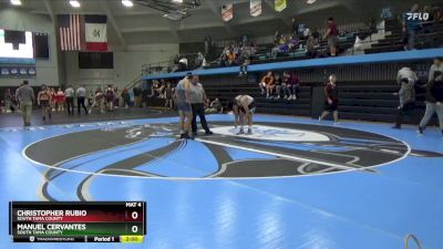 JV-40 lbs Round 3 - Christopher Rubio, South Tama County vs Manuel Cervantes, South Tama County