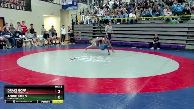 126 lbs Round 1 (16 Team) - Andre Mills, Long County vs Drake Goff, Coahulla Creek